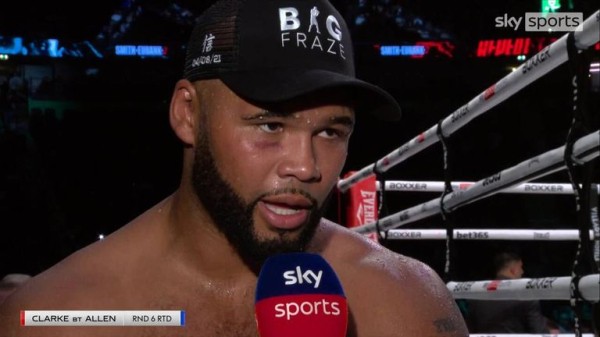 Frazer Clarke laughs off low-blow scare in stoppage win over David Allen: "He deserves an Oscar!" Frazer Clarke laughs off low-blow scare in stoppage win over David Allen: "He deserves an Oscar!"